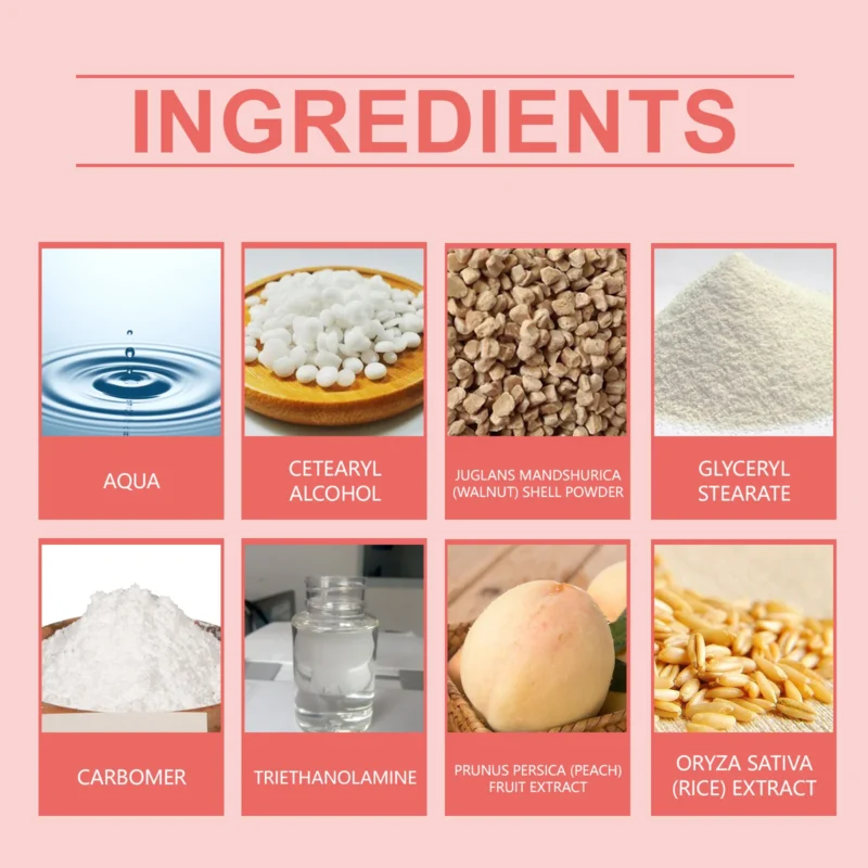 HANCHOBIT White Peach Rice Body Scrub - Gentle Cleansing & Brighter Skin - Image 5