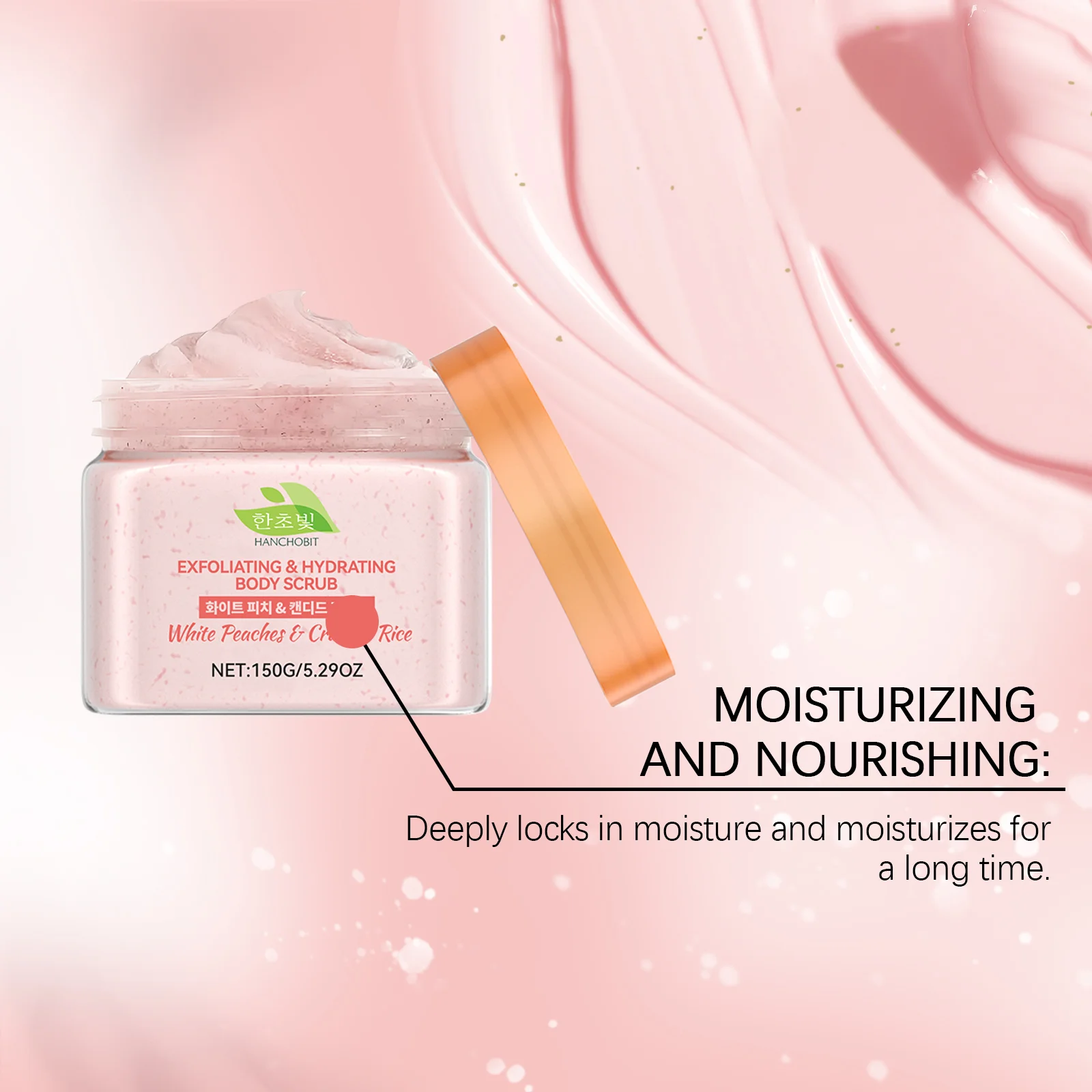 hanchobit white peach rice body scrub cleansing brighter HANCHOBIT HX 76 933