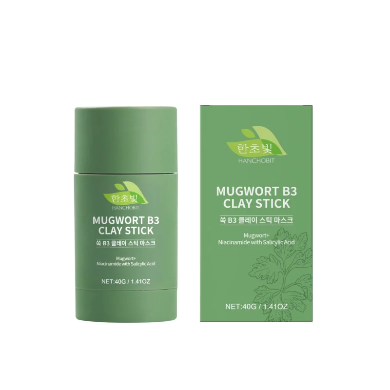 HANCHOBIT Wormwood B3 Clay Mask Stick for Cleansing & Moisturizing