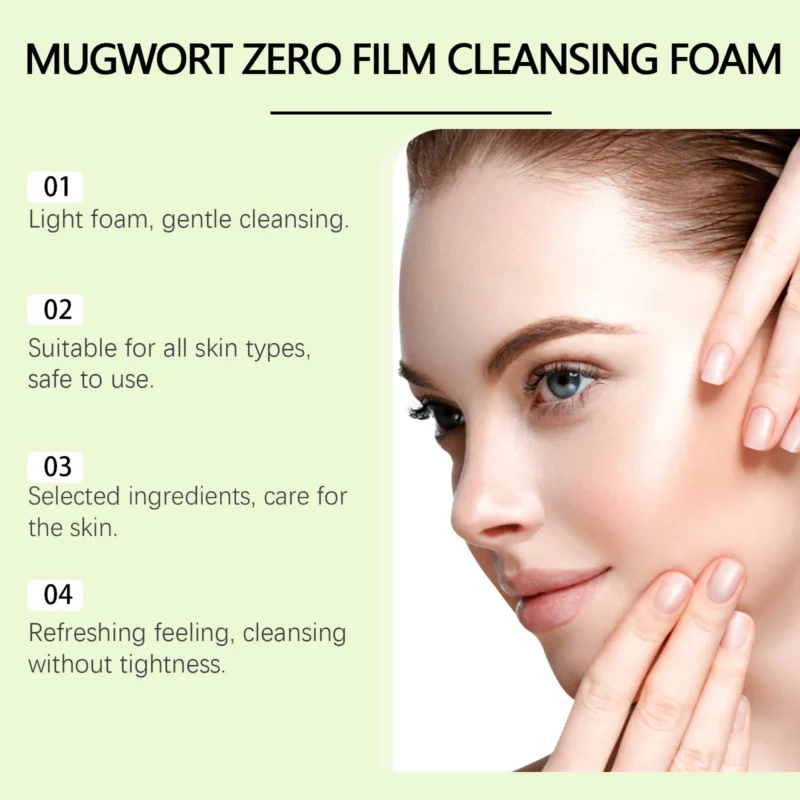 HANCHOBIT Wormwood Cleanser: Gentle Daily Cleansing Foam - Image 3
